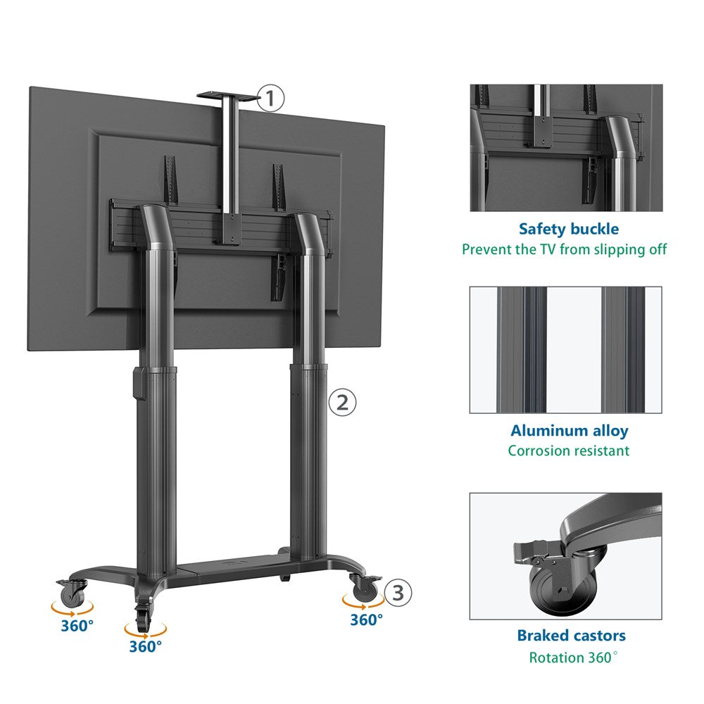 NBMounts Trolley TW100 Motorized 1.7m up to 136kg 110''