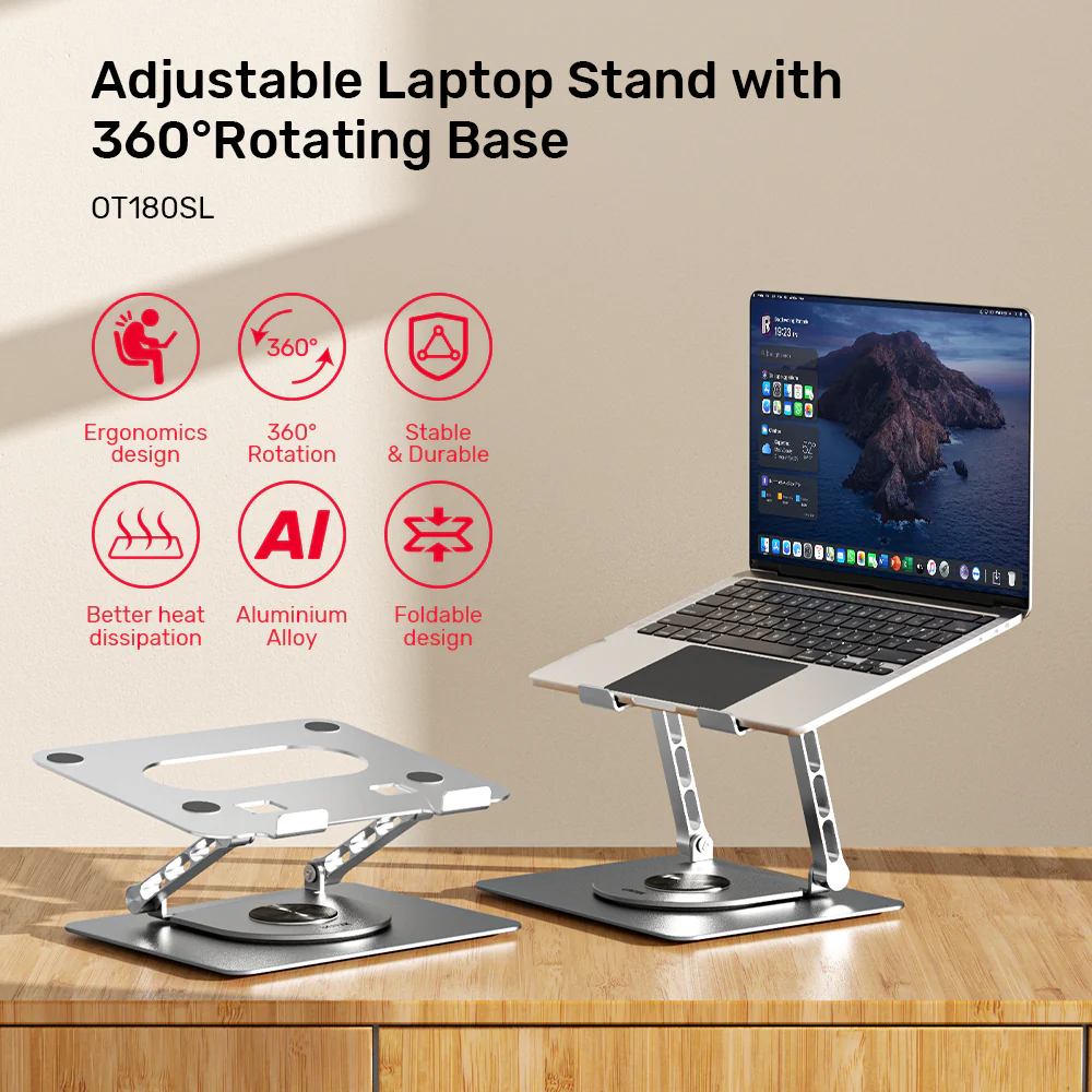 Unitek OT180SL Stand for Laptop 360 Rotation