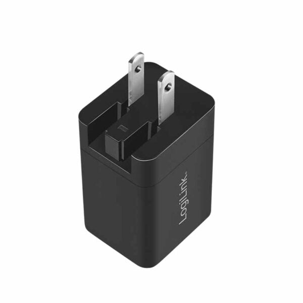 LOGILINK, PA0301 USB SOCKET TRAVEL ADAPTER, 30W 1xUSB-A, 1xUSB-C GaN TECHNOLOGY