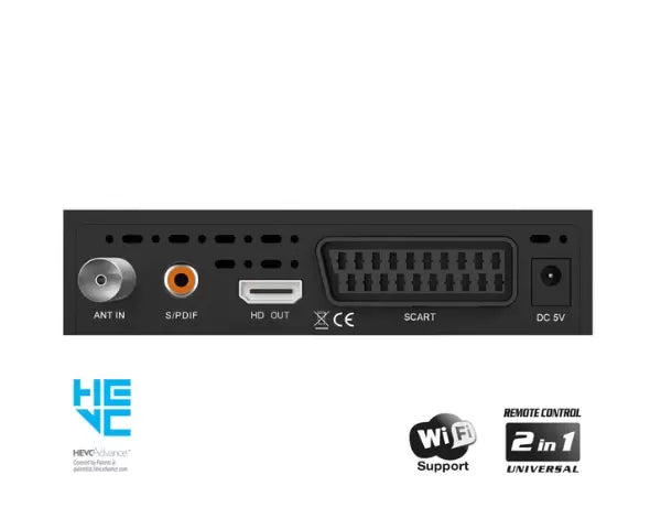 Offer Bundle 2 x EDISION PICCO T265 Terrestrial TV Receiver Decoder DVB-T2 + 2 x HDMI CABLE