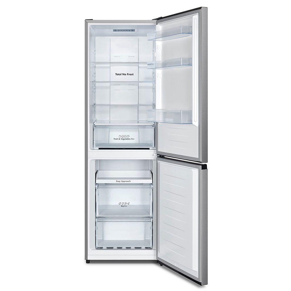 Hisense RB390N4ACE Refrigerator with Bottom Freezer, Inox