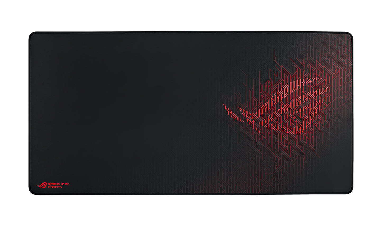 ASUS Gaming Mouse Pad ROG Sheath XL 900x440x3mm Smooth Gliding Fabric Anti-Fray Stitched Edges Non-Slip Red Rubber Base
