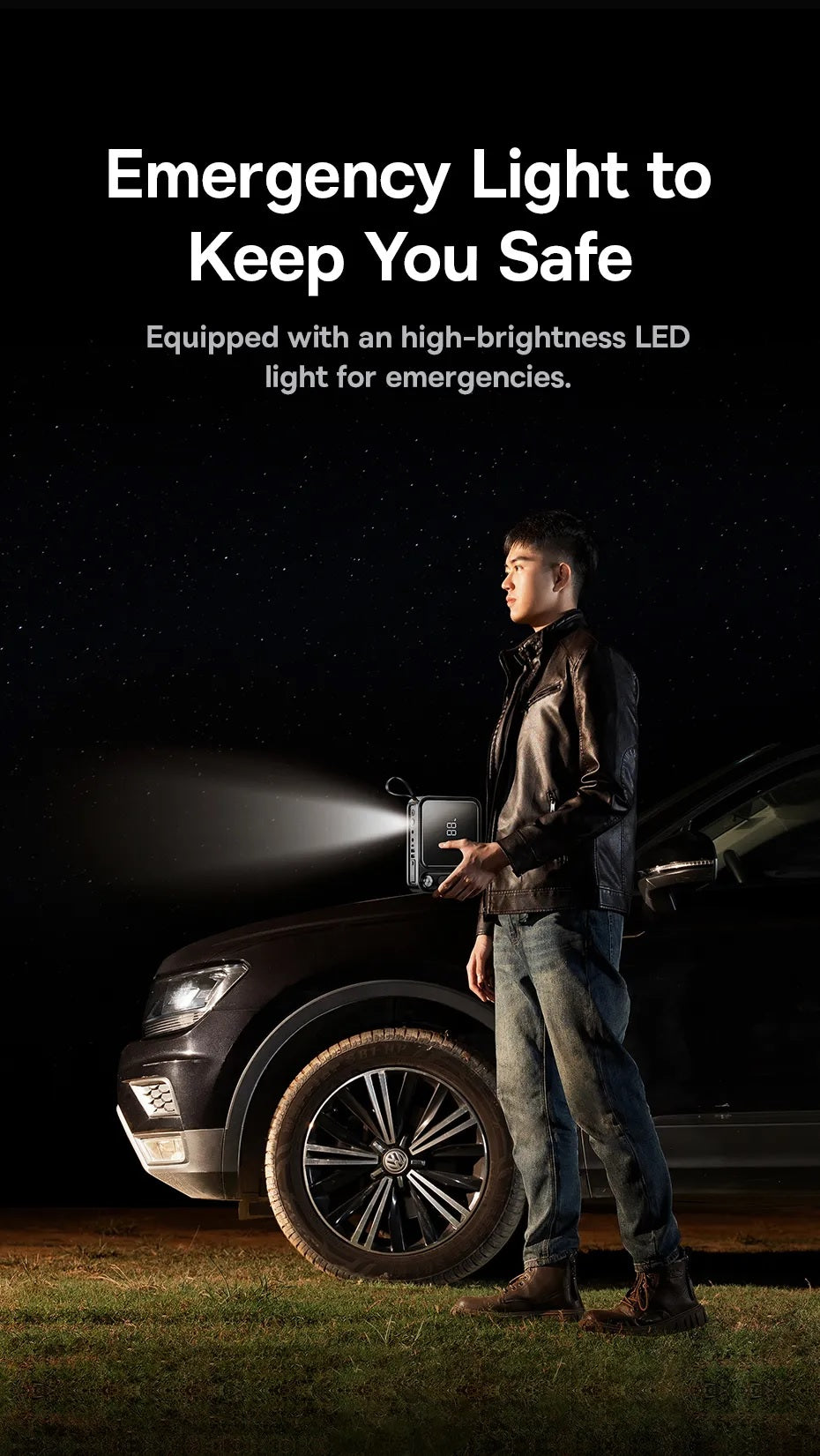 Baseus Car Jump Start Booster & Powerbank 26800maH 3000A