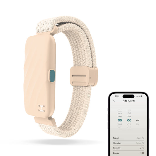 HoMedics SS-WB100CE-WW Wakeband Vibrating Alarm Wristband Cream