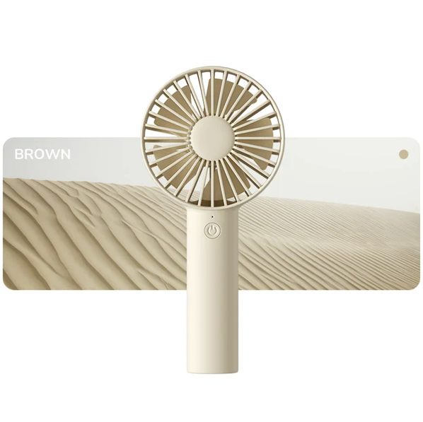 JISULIFE FA21 Handheld Fan Portable Small Fan Brown