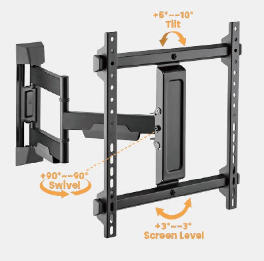 Brateck TV Mount 40x40 Turn 2-Arm 51cm Ext LPA76-443