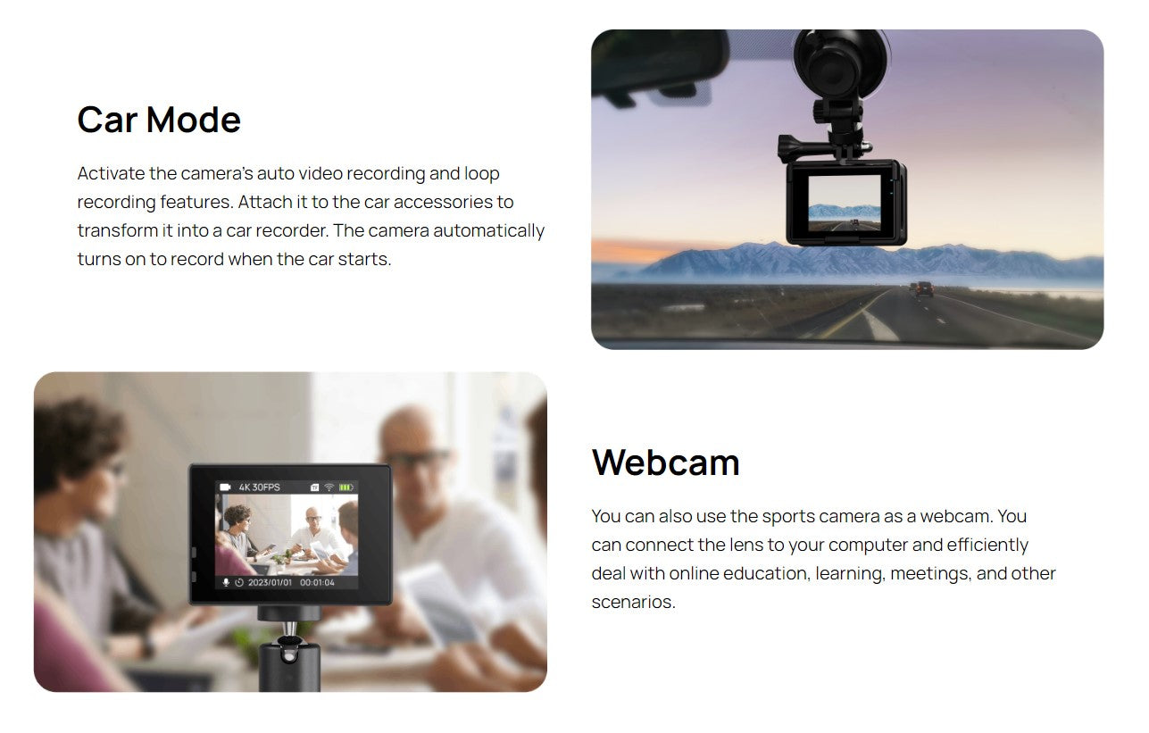 SJCAM 4K30FPS Action Camera 12MP SJ4000WiFi