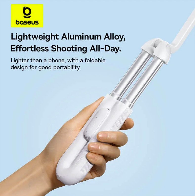 Baseus TechShot Series Aluminium Selfie Stick Extendable up to 61cm White