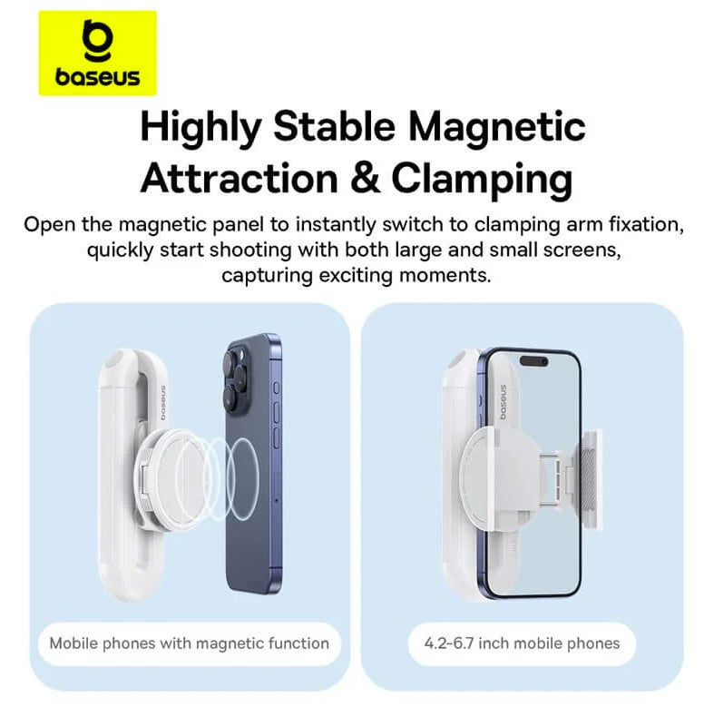 Baseus TechShot Series Aluminium Selfie Stick Extendable up to 61cm White