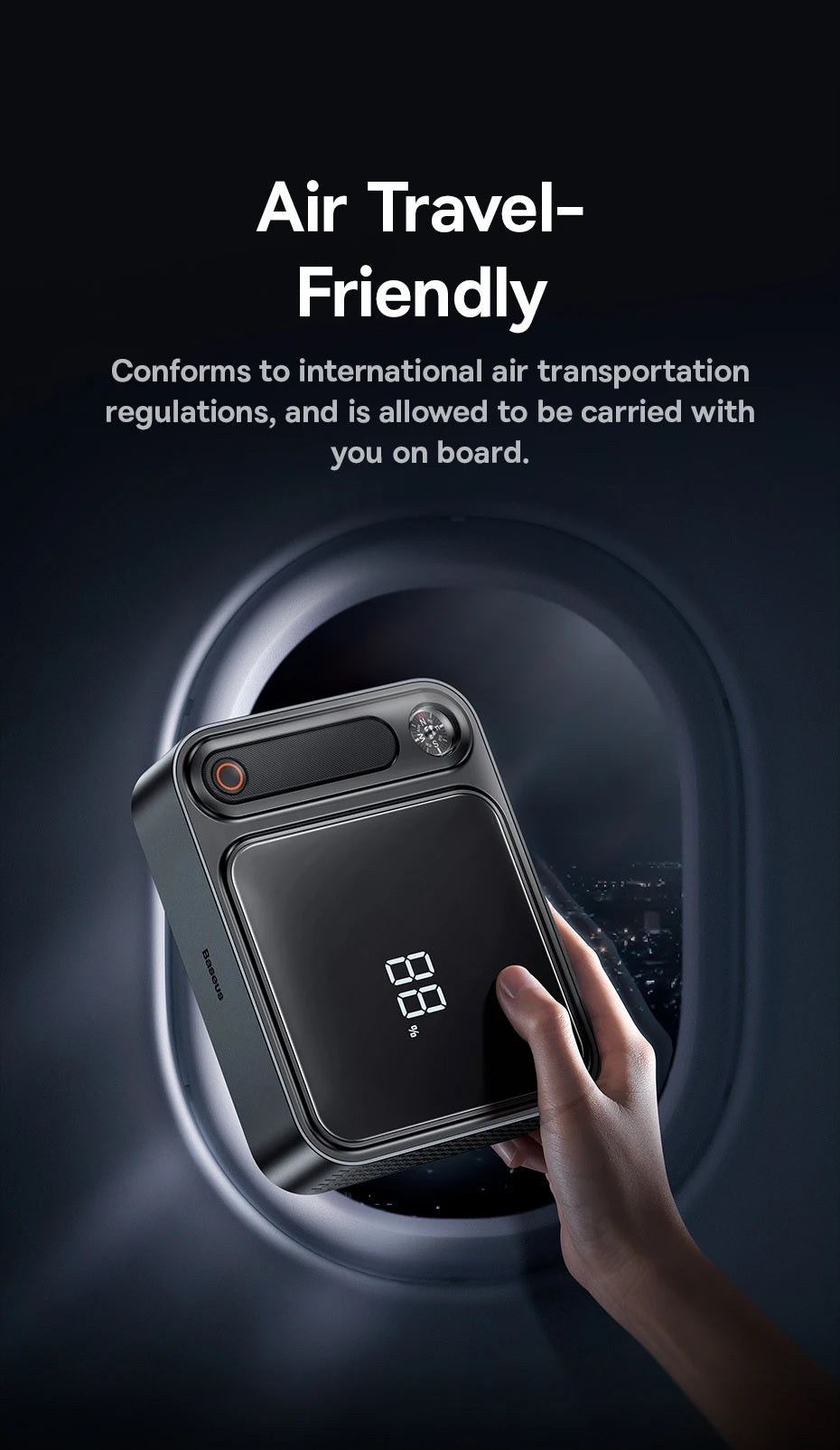 Baseus Car Jump Start Booster & Powerbank 26800maH 3000A