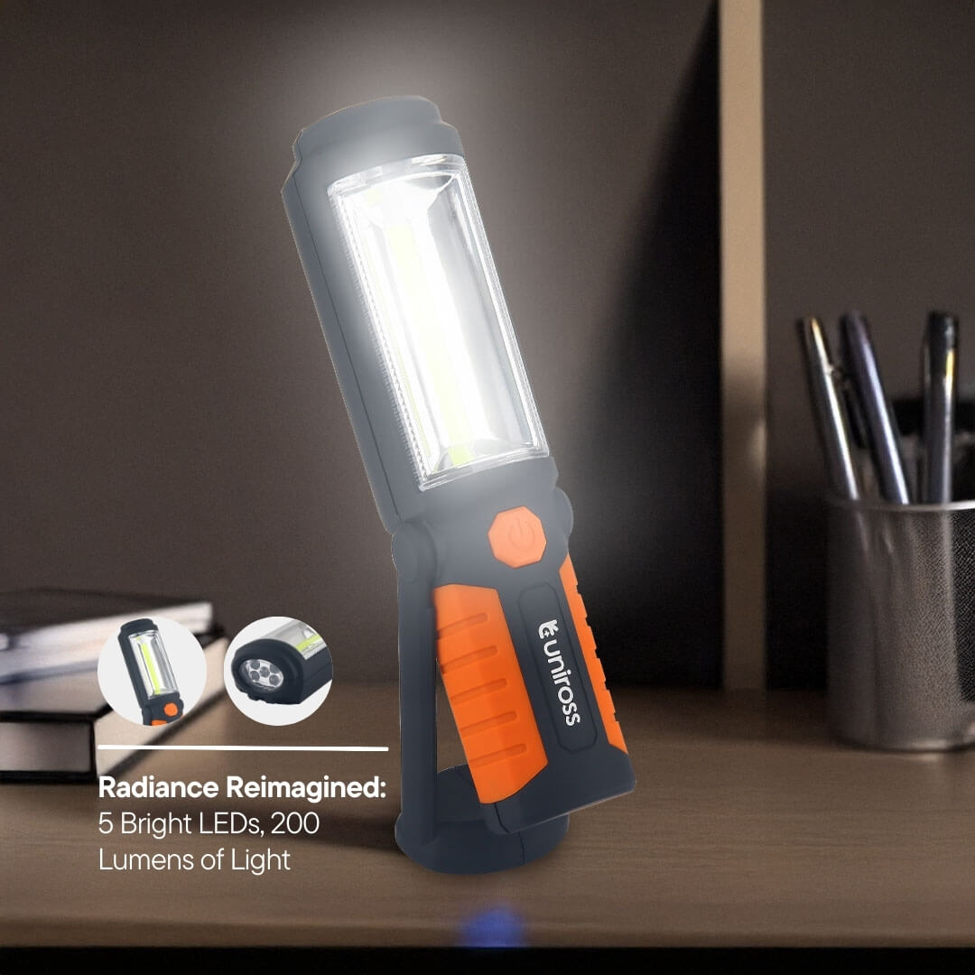 Uniross ULFL018 Light Torch 2in1 Spotlight & Floodlight 200 Lumens 40 hrs