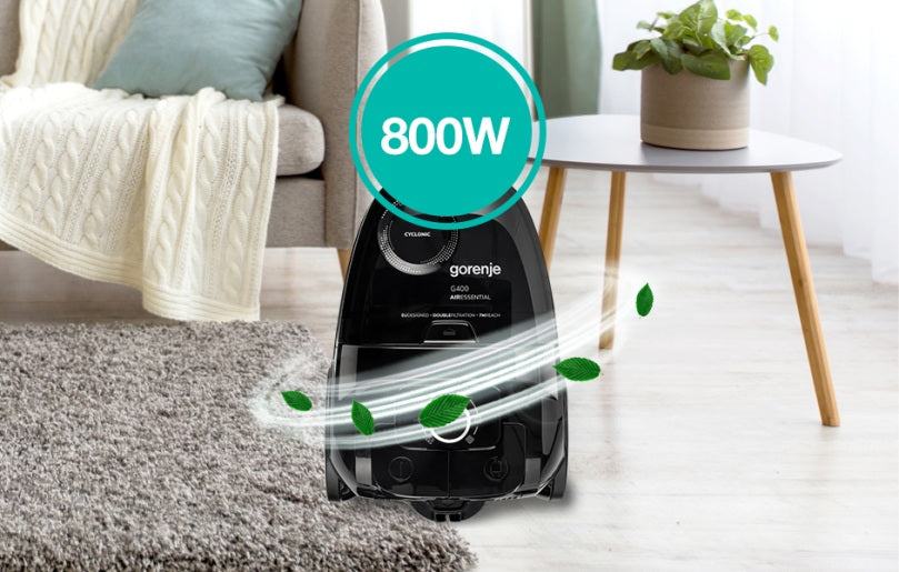 Gorenje Cleaning Vacuum Bagless 800W 3.3L 5m VCE01G4AEBK