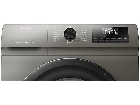 HISENSE WF1Q8041BT Washing Machine 8kg, Grey