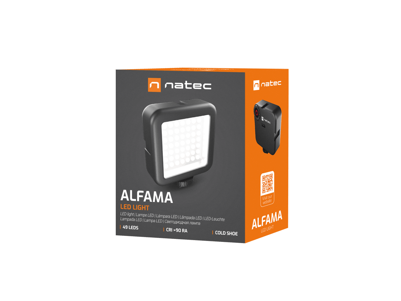Natec ALFAMA 49xLEDs Versatile & Compact Photography Lamp for your Camera
