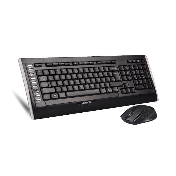 A4TECH 9300F COMBO KEYBOARD & MOUSE SET W/LESS BLACK