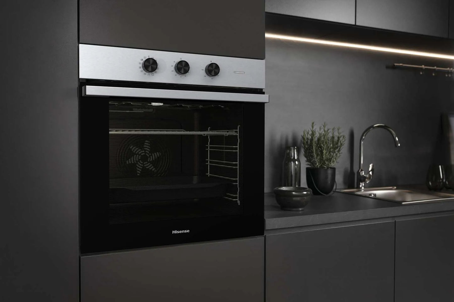 Hisense BI61111AX Inox-Black Built-in Oven