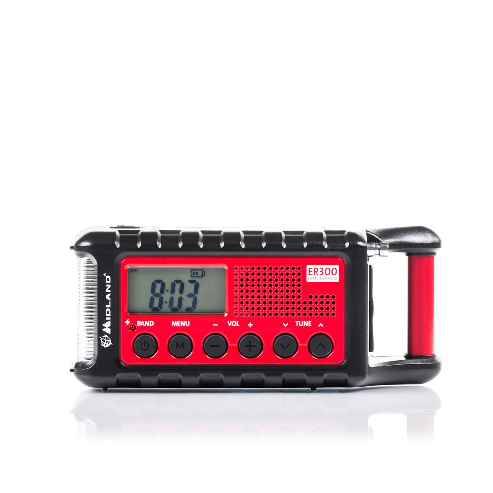 Midland ER300 Emergency Solar Powerbank FM & Dynamo Torch