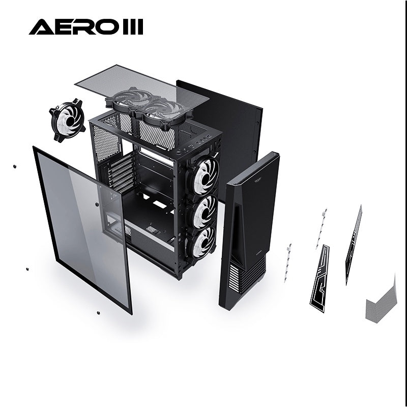 Armaggeddon AERO III ATX Gaming Case Black