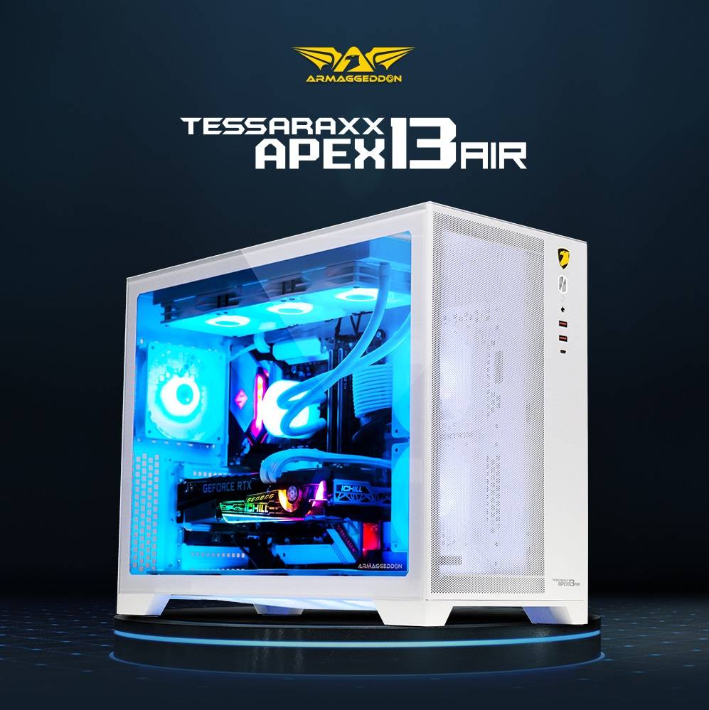 Armaggeddon TESSARAXX APEX 13 AIR Gaming Case White