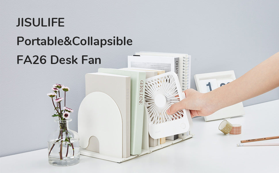 Jisulife Desktop Fan Powerbank Out FA26 White