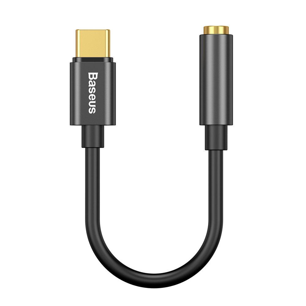 Baseus Type-C Male to 3.5mm Female Adapter L54 Bla