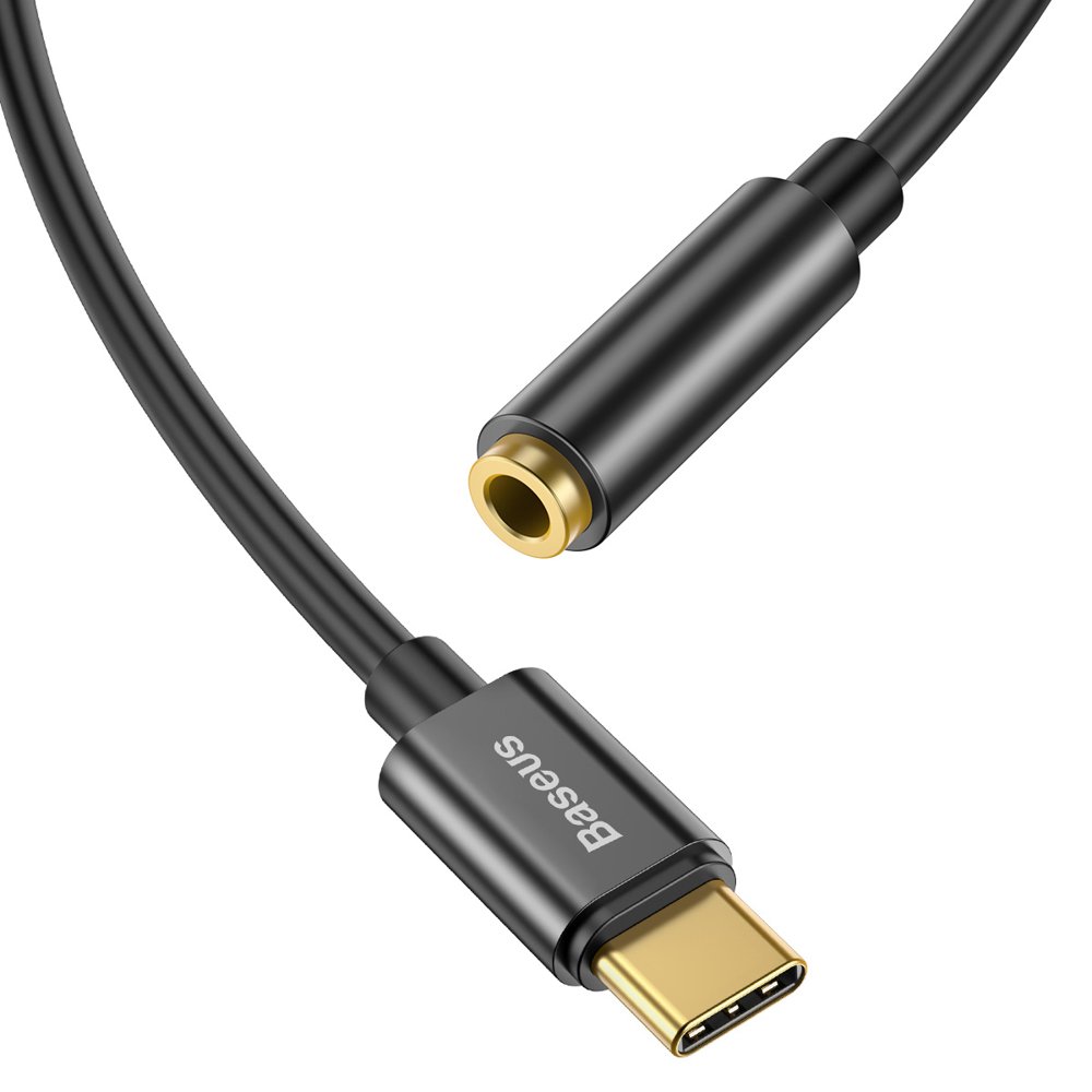 Baseus Type-C Male to 3.5mm Female Adapter L54 Bla