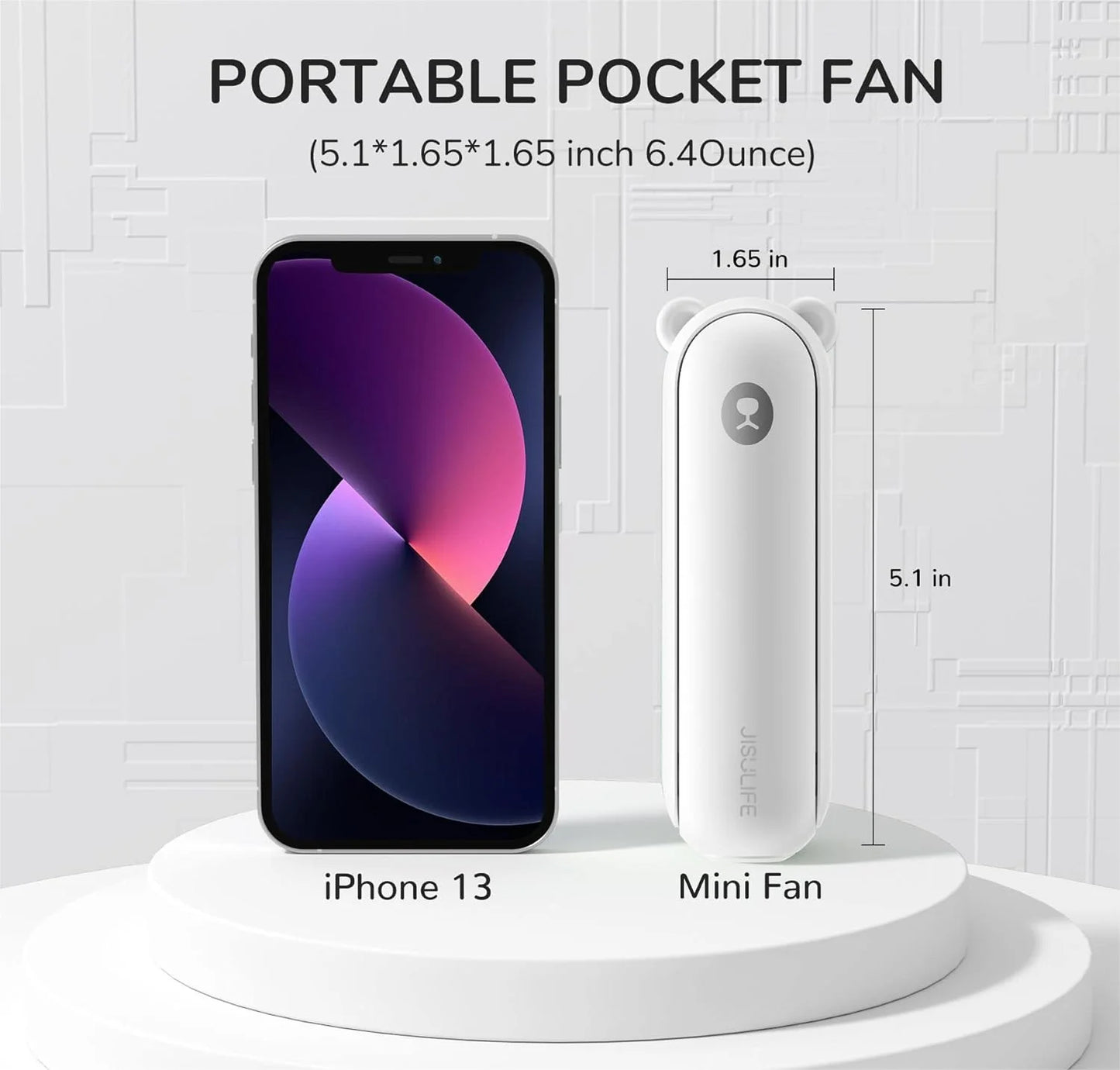 JisuLife F8X Handheld Fan Life8 Plus Pink