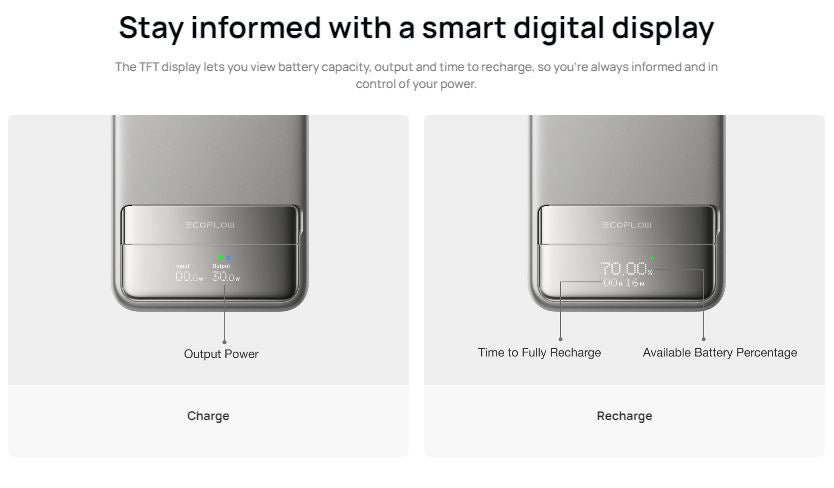 EcoFlow Charge RAPID Magnetic Power Bank 10000mAh Black