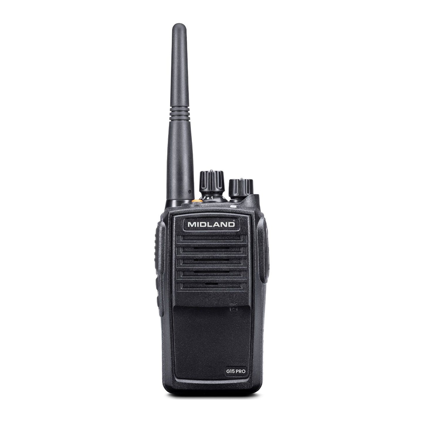 Midland G15 Pro NC (Noise Cancellation) PMR Radio IP67 Waterproof Rugged Aluminium, Long Battery Life & PC Programmable (single)