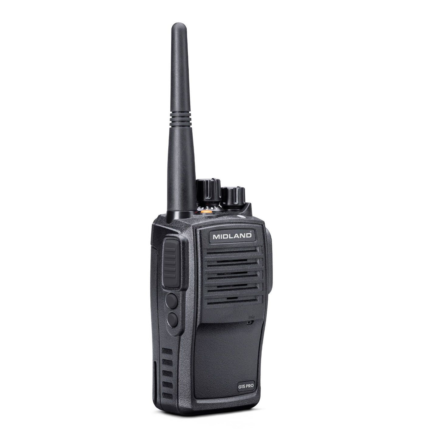 Midland G15 Pro NC (Noise Cancellation) PMR Radio IP67 Waterproof Rugged Aluminium, Long Battery Life & PC Programmable (single)