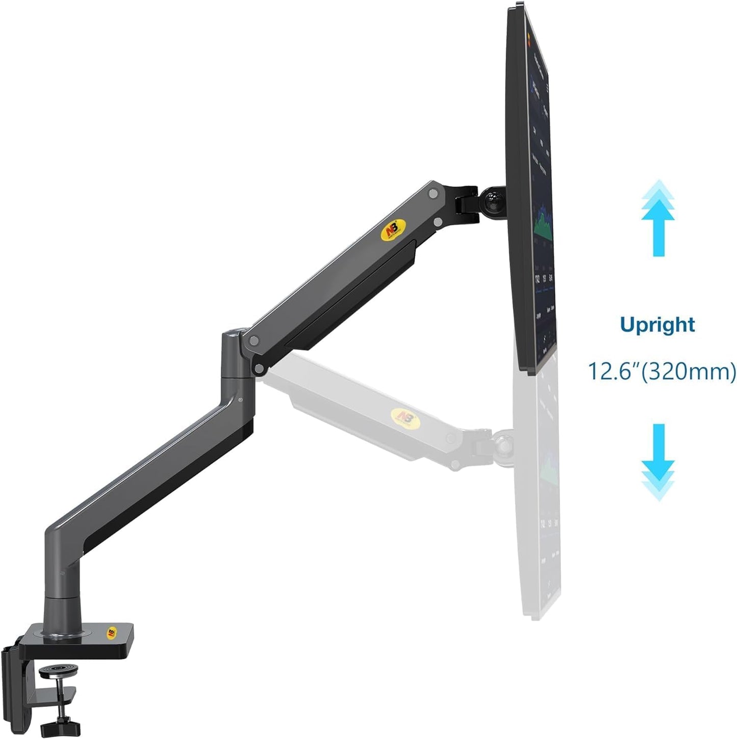 NBMounts G45 Extra Long Arm Desk Monitor Mount (replaces G70)