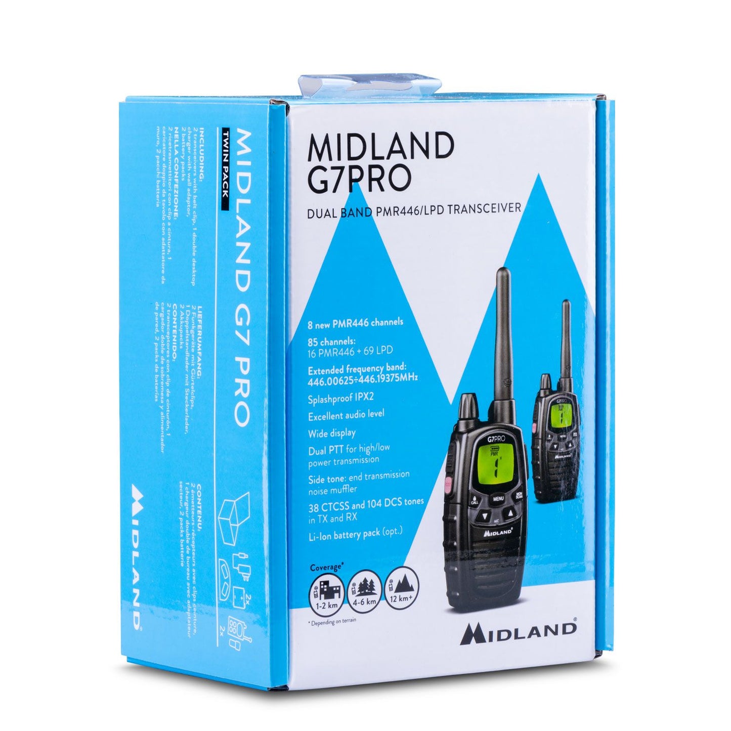 Midland G7 Pro PMR Radio (Pair) with Charging Dock