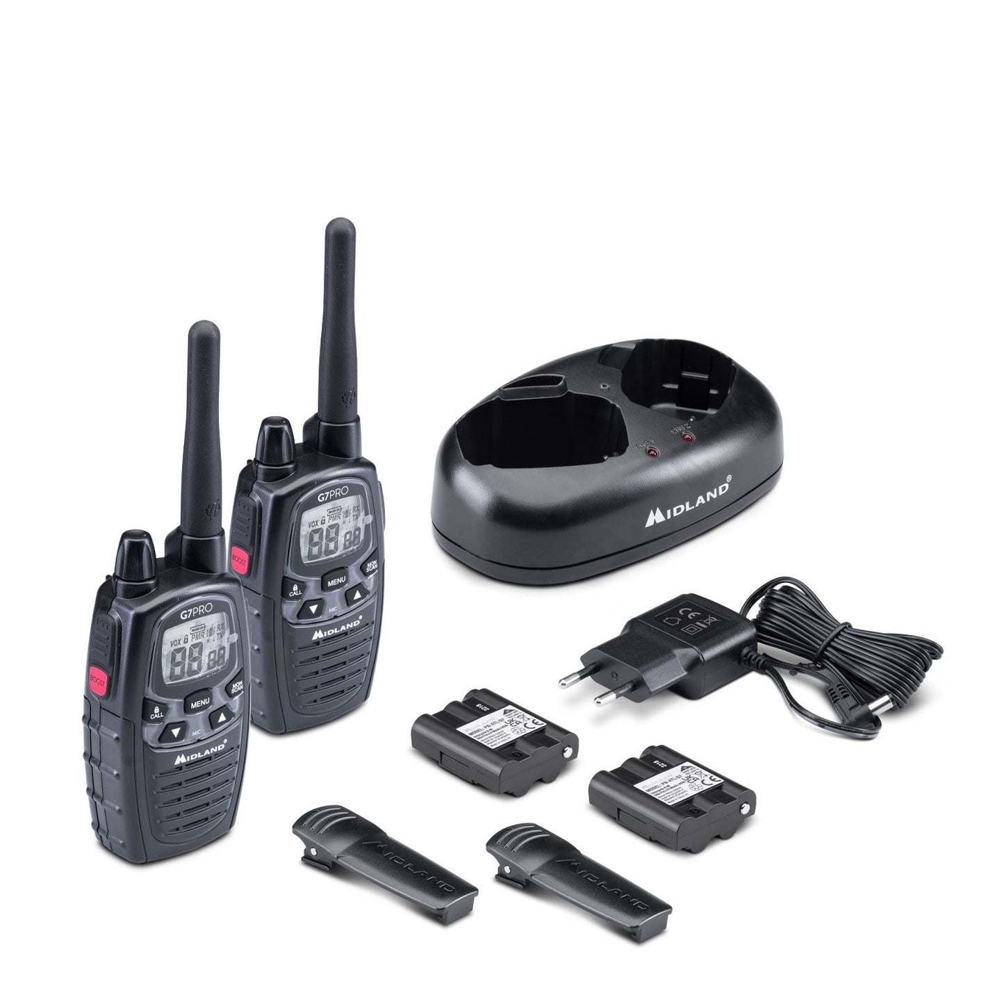 Midland G7 Pro PMR Radio (Pair) with Charging Dock
