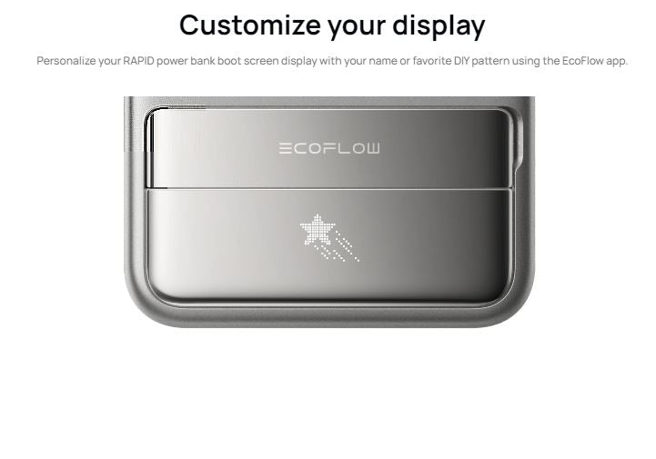 EcoFlow Charge RAPID Magnetic Power Bank 10000mAh Black