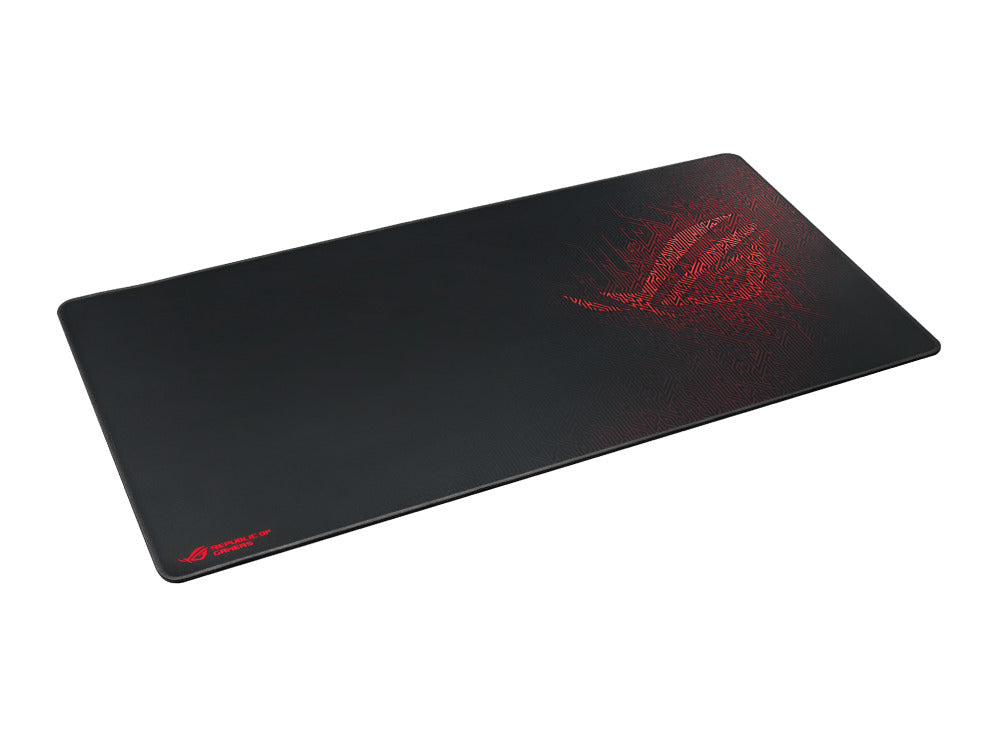 ASUS Gaming Mouse Pad ROG Sheath XL 900x440x3mm Smooth Gliding Fabric Anti-Fray Stitched Edges Non-Slip Red Rubber Base