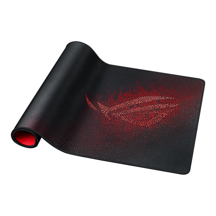 ASUS Gaming Mouse Pad ROG Sheath XL 900x440x3mm Smooth Gliding Fabric Anti-Fray Stitched Edges Non-Slip Red Rubber Base