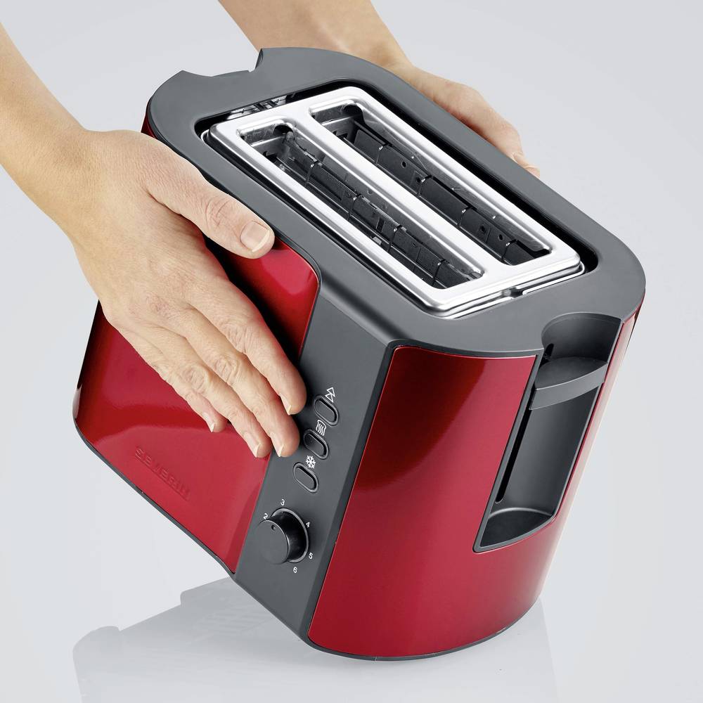 SEVERIN TOASTER 2 SLICES 800W AUTOMATIC  RED
