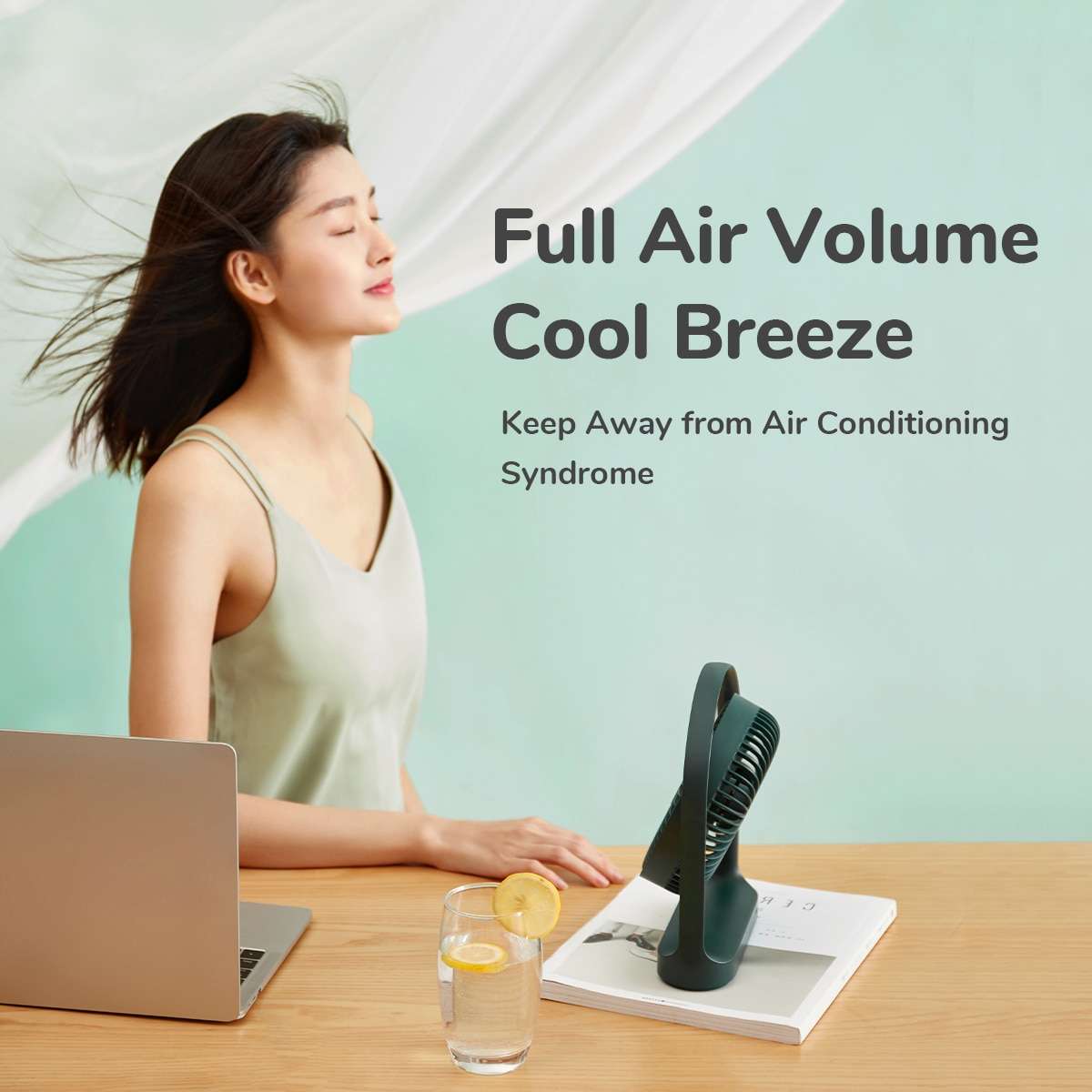 Jisulife Desktop Portable Fan FA19A White