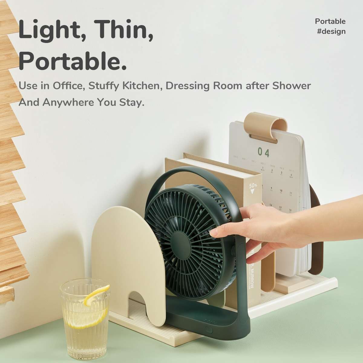 Jisulife Desktop Portable Fan FA19A Green