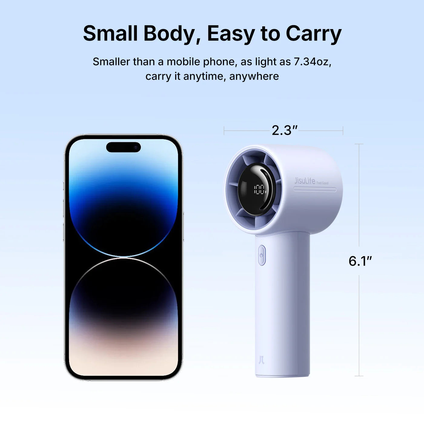 JisuLife Handheld Fan Life10 Blue