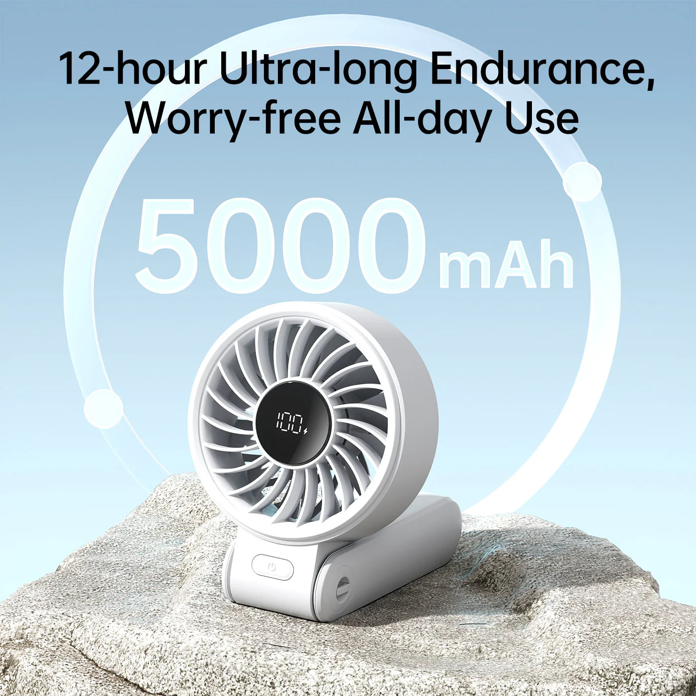 JisuLife Handheld Fan 7 3600mAh Black