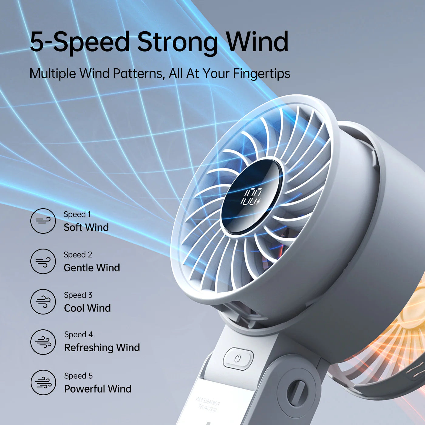 JisuLife Handheld Fan 7 Grey