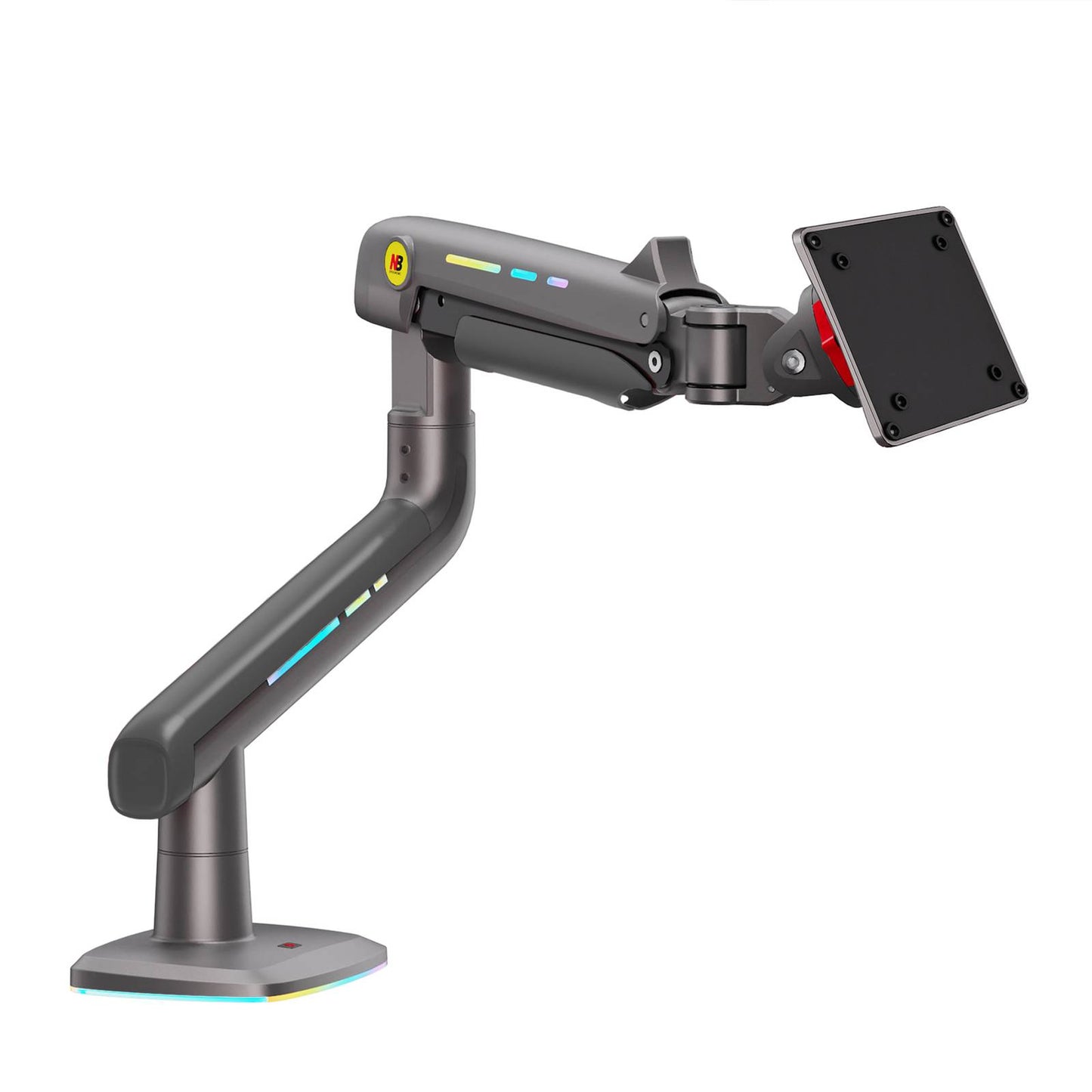 NBMounts F5 Gaming Series Single Arm RGB Monitor Desk Mount Heavy Duty up to 20kg