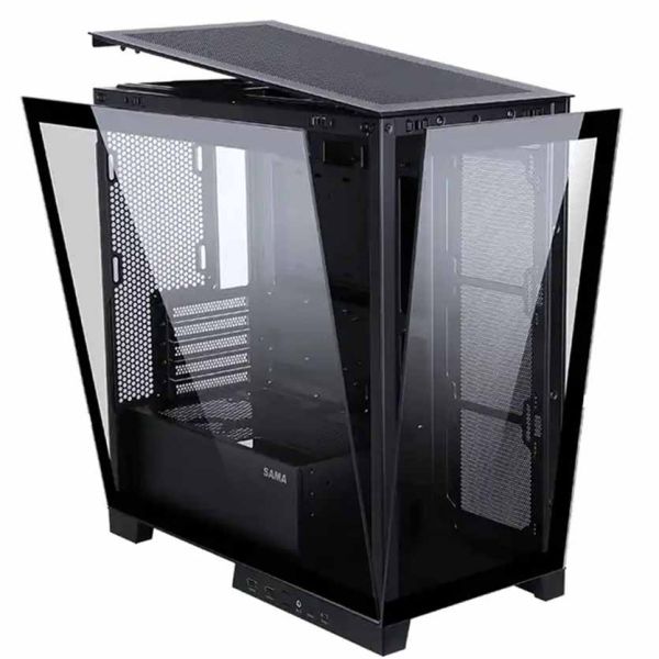 SAMA K701 BLACK MIDI TOWER TEMPERED GLASS PC GAMING CASE