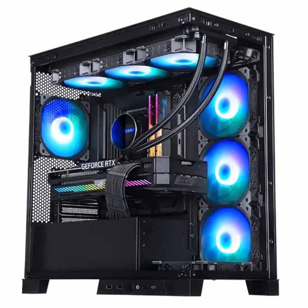 SAMA K701 BLACK MIDI TOWER TEMPERED GLASS PC GAMING CASE