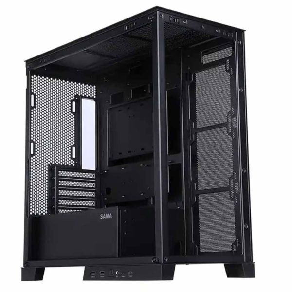 SAMA K701 BLACK MIDI TOWER TEMPERED GLASS PC GAMING CASE