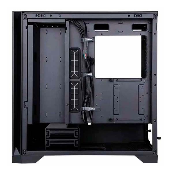 SAMA, 4501 MAX BLACK FULL TOWER 40SERIES GPU TEMPERED GLASS GAMING PC CASE