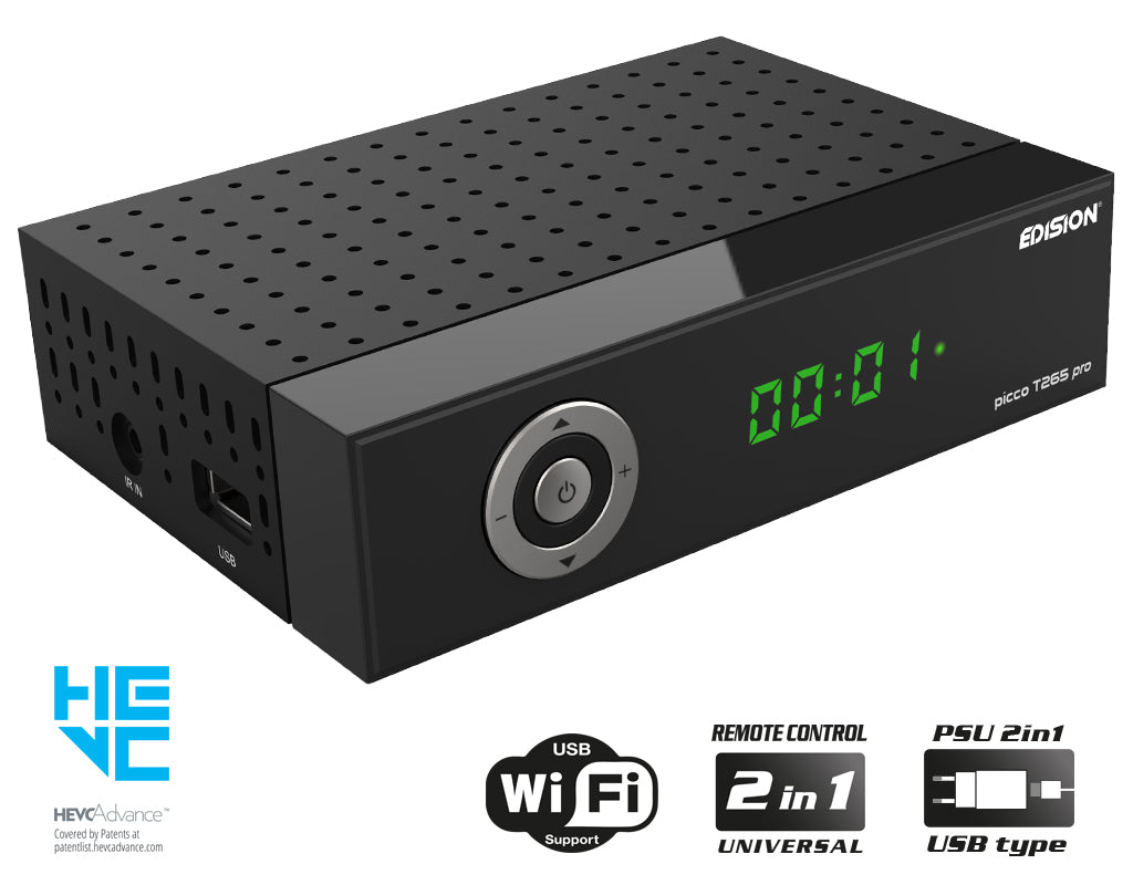 EDISION PICCO T265 pro HD Terrestrial TV Receiver DVB-T2