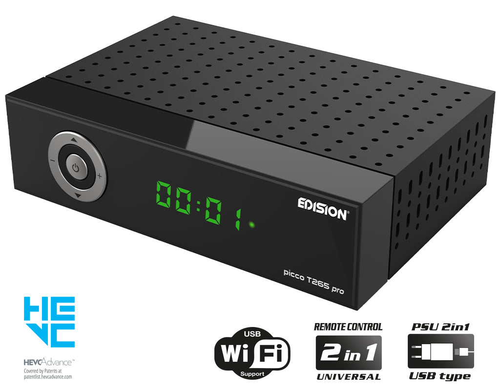 EDISION PICCO T265 pro HD Terrestrial TV Receiver DVB-T2