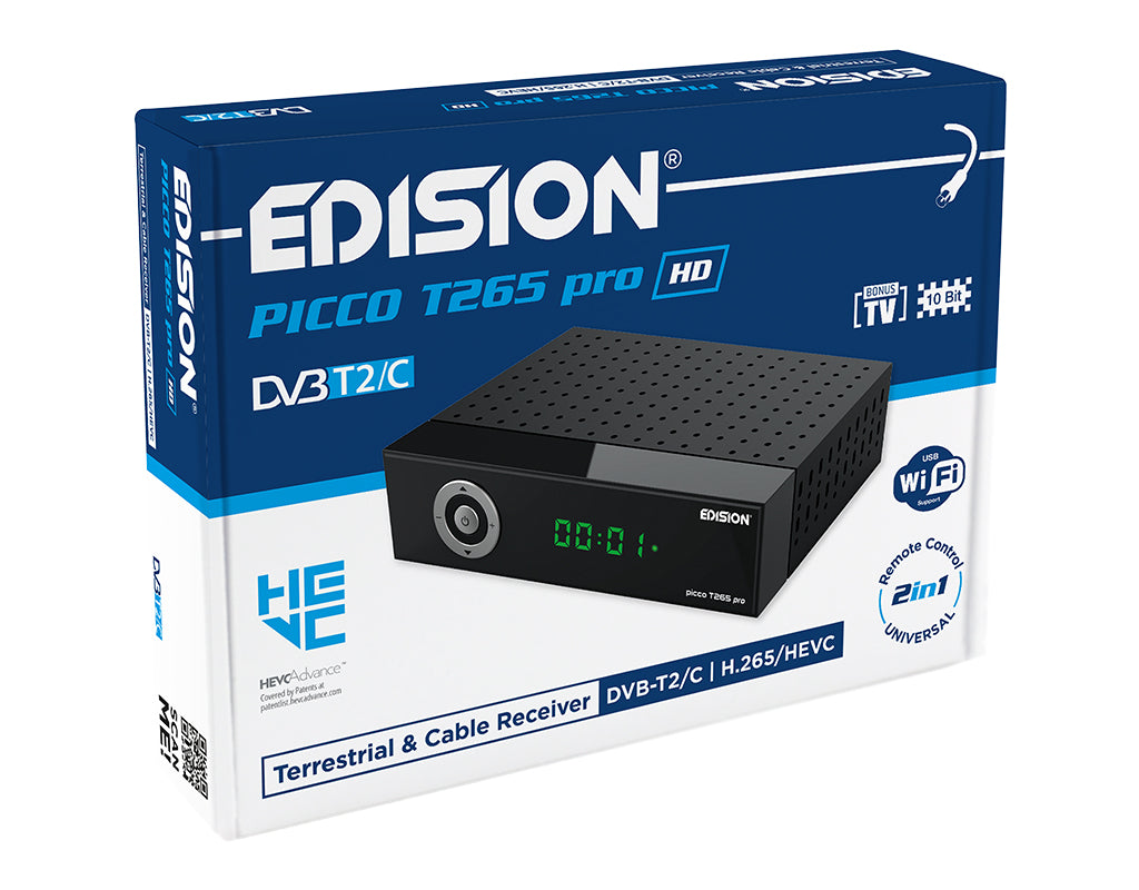 EDISION PICCO T265 pro HD Terrestrial TV Receiver DVB-T2